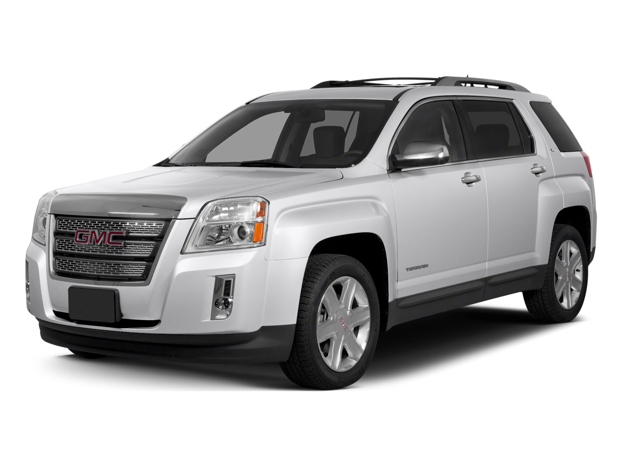 2015 GMC Terrain SLE in Summit White — front three-quarter view
