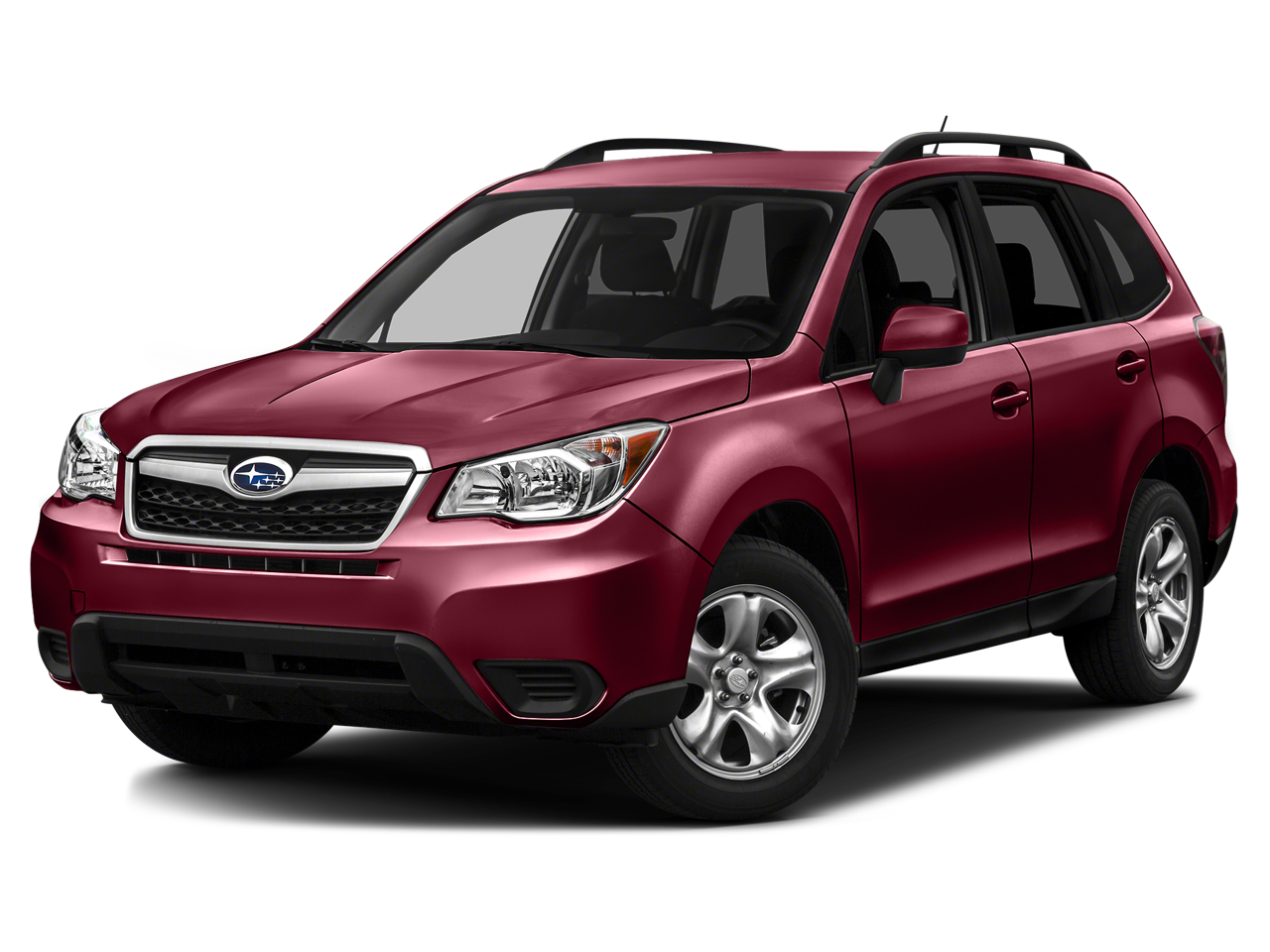2015 Subaru Forester 2.5i Premium in Venetian Red Pearl — front three-quarter view