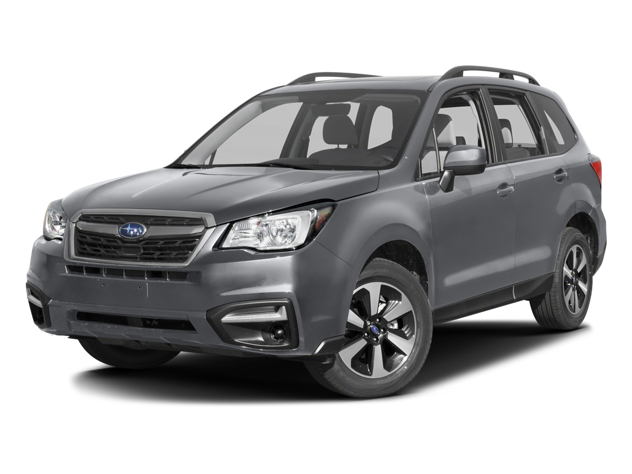 2017 Subaru Forester Premium in Ice Silver Metallic — front three-quarter view