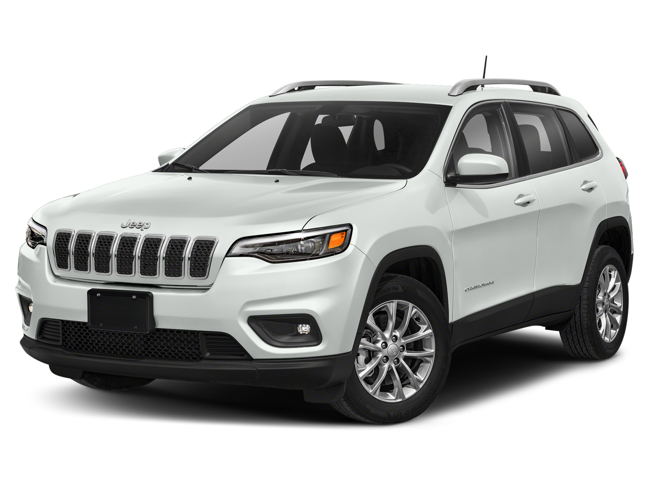 2019 Jeep Cherokee Limited in Bright White Clearcoat — front three-quarter view