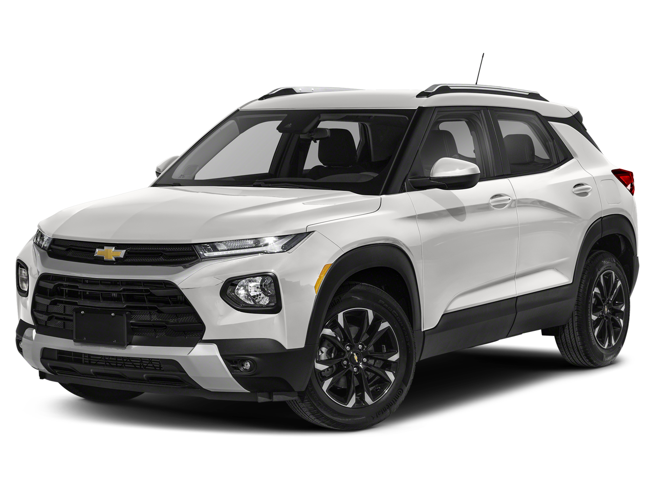 2023 Chevrolet Trailblazer LT in Summit White — front three-quarter view