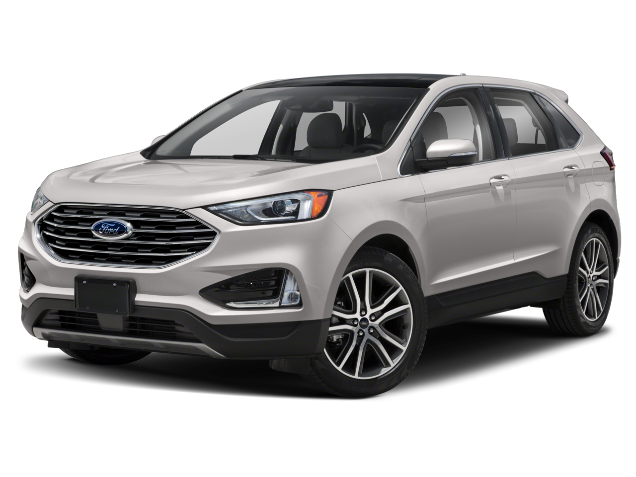 2020 Ford Edge SEL Sport Utility 4D in Black — front three-quarter view