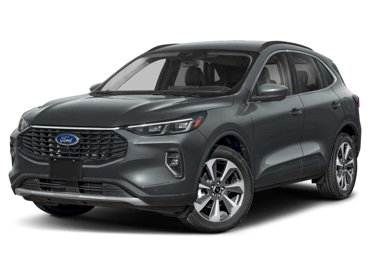 2025 Ford Escape Platinum in Black — front three-quarter view