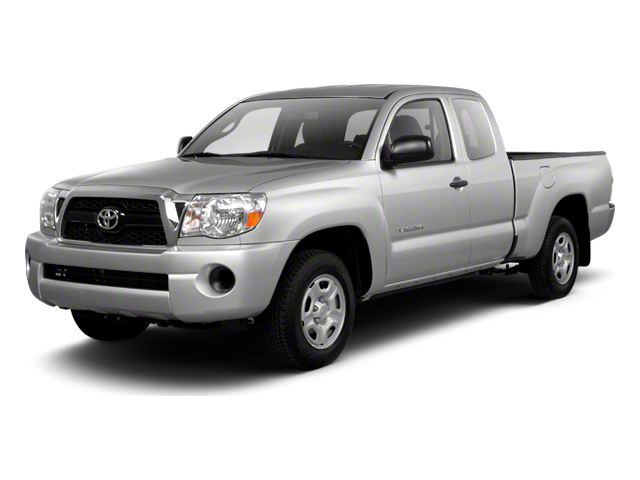 2011 Toyota Tacoma Pickup 4D 6 ft in White — front three-quarter view