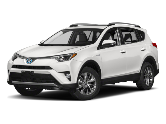 2018 Toyota RAV4 XLE Sport Utility 4D in Dark Blue — front three-quarter view