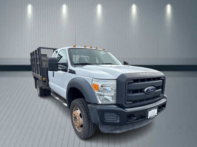 2012 Ford Super Duty F-450 DRW 162" W.B. 4D in White — front three-quarter view