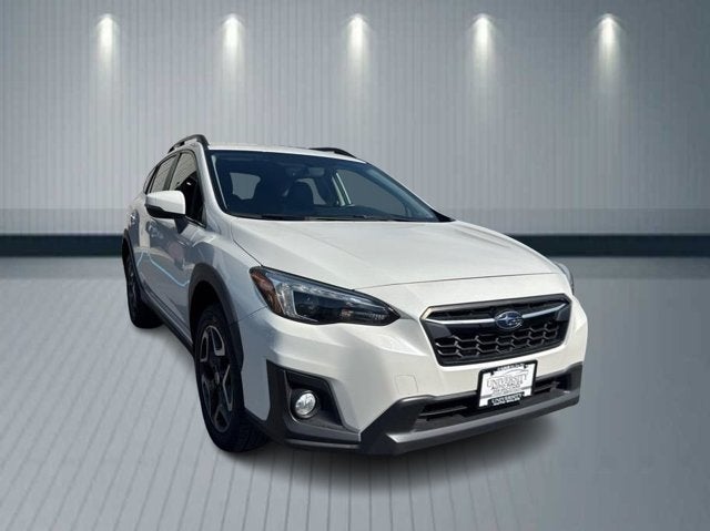 2018 Subaru Crosstrek Limited in Crystal White Pearl — front three-quarter view